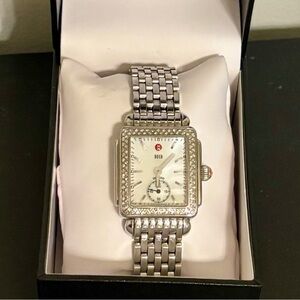 MICHELE Deco Stainless Steel Watch